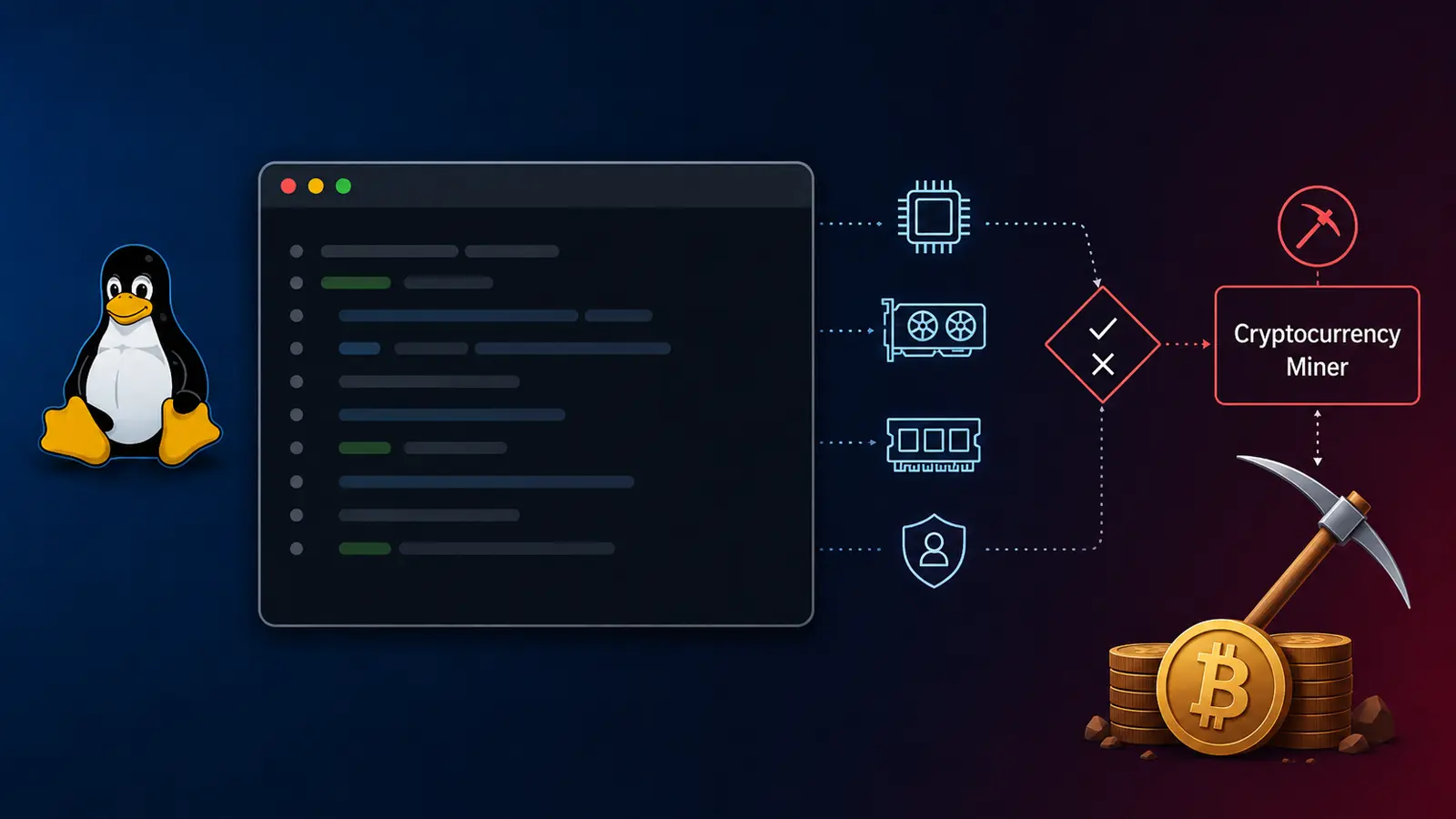 SSH Bot Profiles Linux CPU, GPU and RAM Before Deploying Cryptocurrency Miner