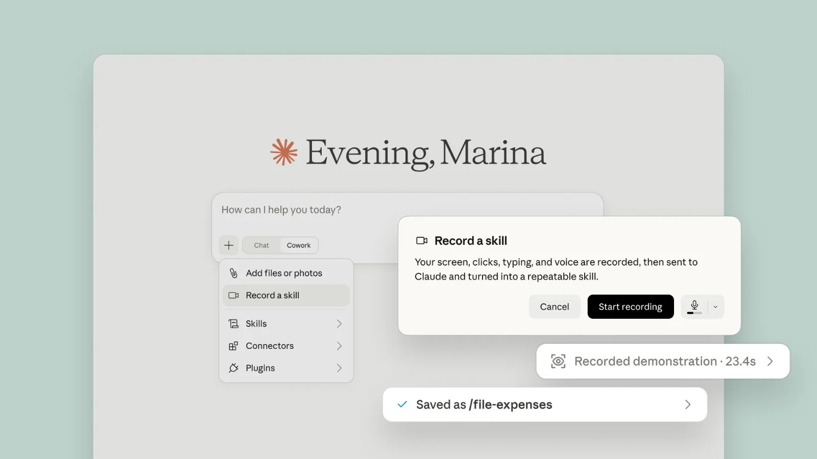 Now You Can teach a Skill to Claude by Just Recording your Screen